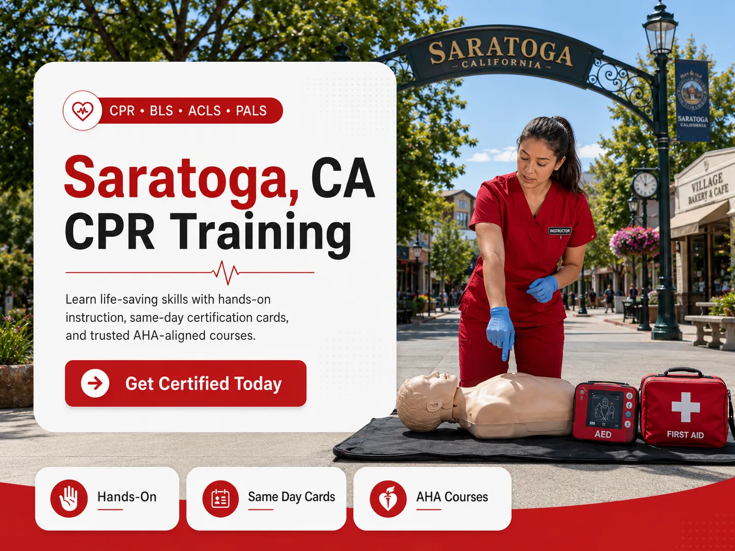 CPR, BLS, ACLS & PALS Certification Near Saratoga, CA
