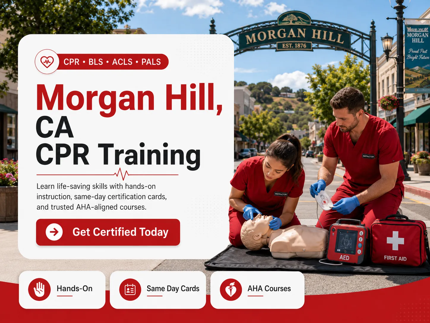 CPR BLS, ACLS & PALS Course in Morgan Hill, CA