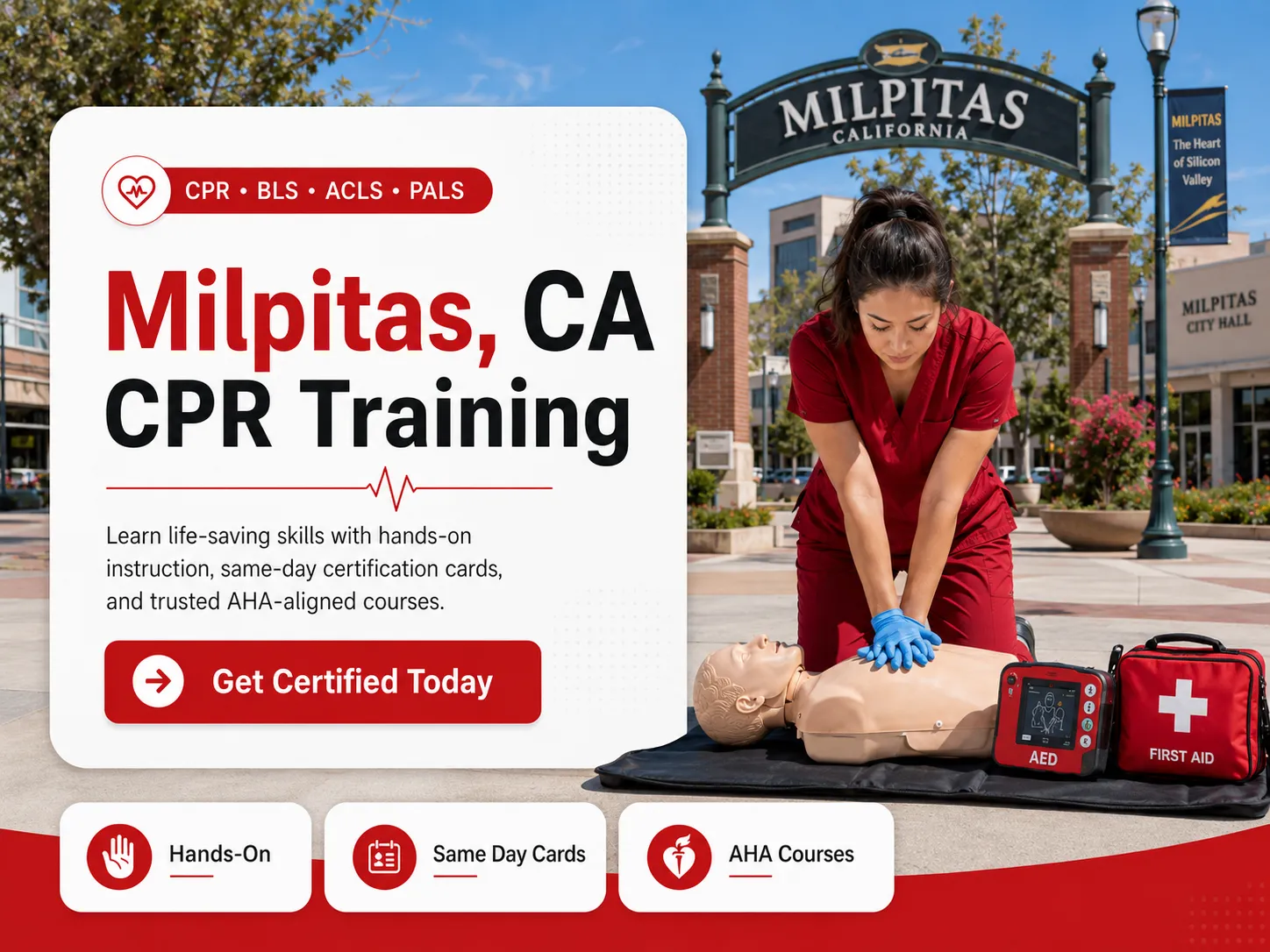 CPR, BLS, ACLS & PALS Course in Milpitas, CA