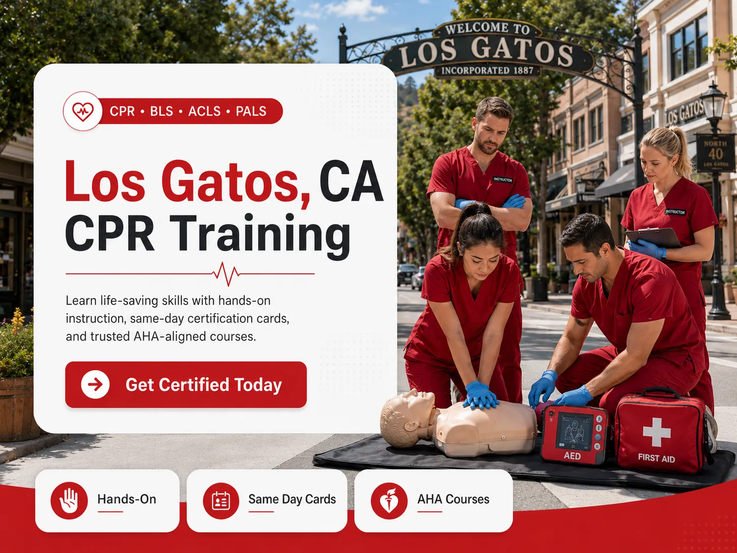 CPR BLS, ACLS & PALS Course in Los Gatos, CA