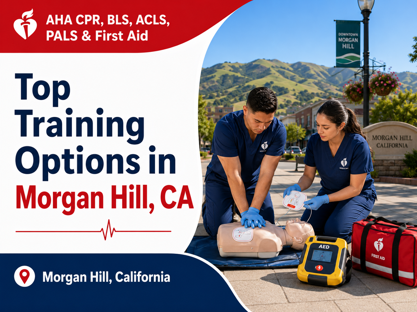 Top 5 Places To Find American Heart Association BLS, ACLS, PALS, CPR, and First-aid Certification Courses in Morgan Hill, CA